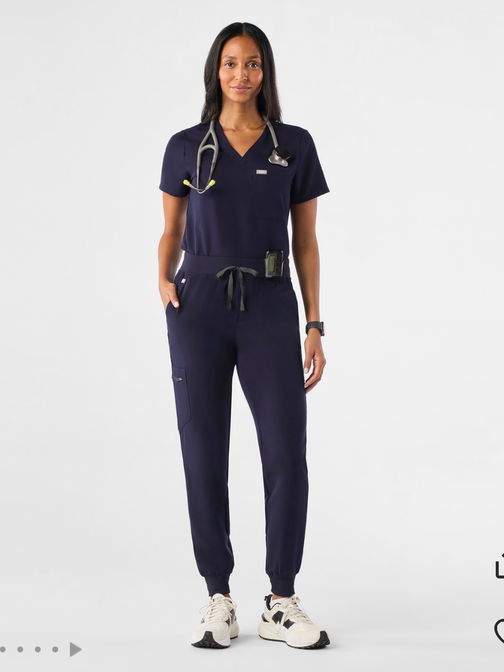 FIGS Navy Blue Scrub Set XS Top XSP Bottom